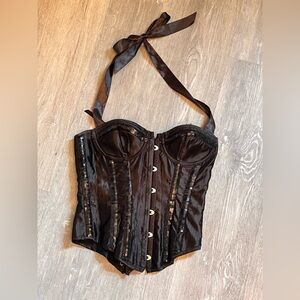 Elegant Black Corset Top